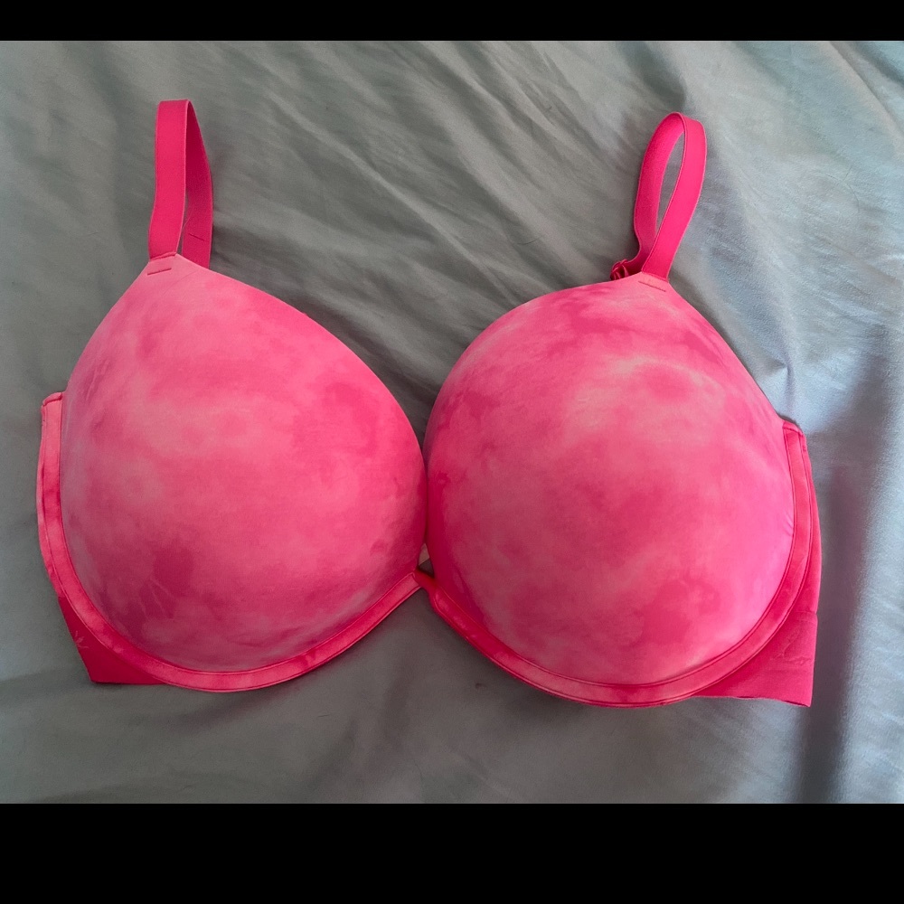 Tie Dye Pink 38DD push-up bra